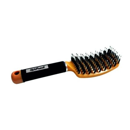 Rickiparodi Concave Hair Brush Ventbrush Narrow Rectangular For Men