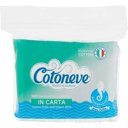 Cotoneve Set of 200 Cotton Sticks - White