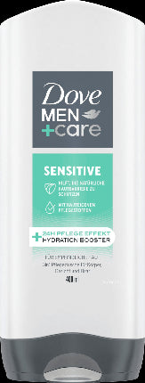 Dove Men Care Sensitive 3 In 1 Shower Gel - 400 Ml