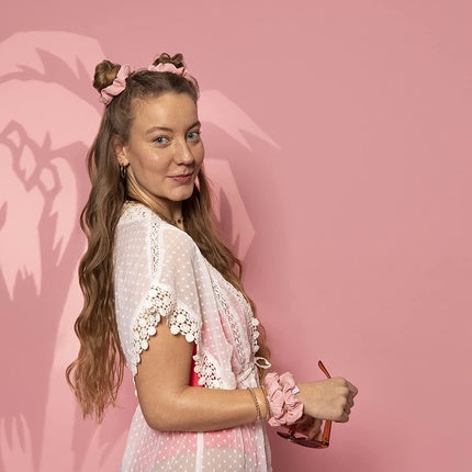 Invisibobble Pink Scrunchie Bikini Party Hair Bobbles Strong Hold For Men And