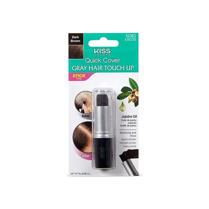 Kiss Colors Quick Cover Grey Hair Touch Up Medium Brown