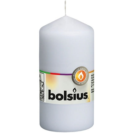 Bolsius Pillar Candle 120mm X 58mm White