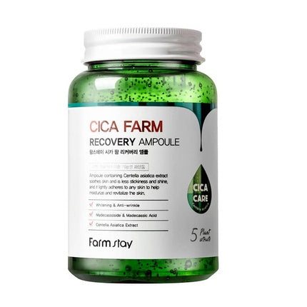 Farmstay Cica Recovery Ampoule Facial Serum With Soothing Action 250ml