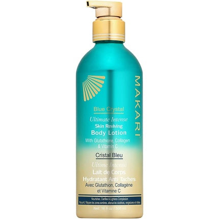 Makari Blue Crystal Reviving Body Lotion 16.8oz Lightening Brightening Moisturizing Cream with Natural Glutathione