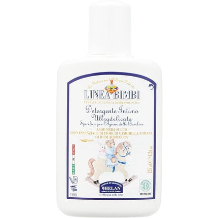 Helan Linea Bimbi Bio Intimate Wash for Girls with Aloe Vera Apricot and Chamomile Essential Oils 125ml