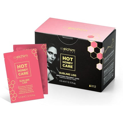 Elchim Hot Honey Care Intensive Conditioning System Sublime Liss Smoothing Box of 12 Refill Treatment Pods