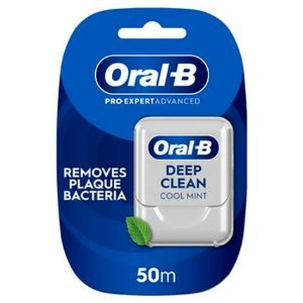 Oral-B Pro-Expert Advanced Waxed Dental Floss - Deep Clean - Removes Plaque - Cool Mint Flavour