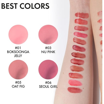 Amuse Jel-Fit Tint 12-Hour Lasting Jelly-Like Texture Moisturizing Lip Stain