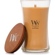 Woodwick Scented Candle with Crackling Wick Golden Bourbon Large
