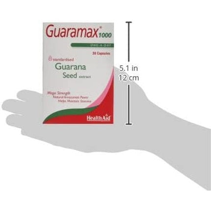 HealthAid Guaramax 1000 Guarana 30 Capsules