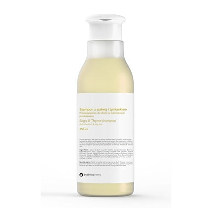 Botanicapharma Sage & Thyme Shampoo Anti-Dandruff Shampoo For Oily Hair 250ml