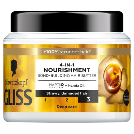 Gliss Aqua Revive Strengthening Hair Mask 4 In 1 Nourishment 400ml