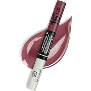 Dermacol 16-Hour Lip Colour Highly Pigmented Glossy Lip Stain Two-Phase Lip Plumper Gloss Kissproof Lip Makeup Products Matte and Glitter Finish No.12 Brown-Purple Lip Gloss 7.1 mL