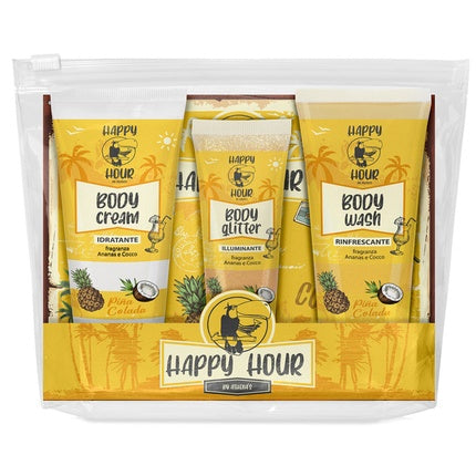 Athena's Herbalism Happy Hour Body Wash And Glitter Fluid Box Set