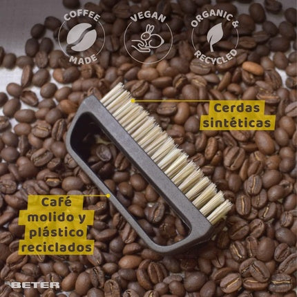 Beter Nail Brush Elaborated with Recycled Plastic Coffee O'clock Model