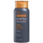 Cantu Men's 3-In-1 Shampoo Conditioner Bodywash 13.5 Ounce (400ml)