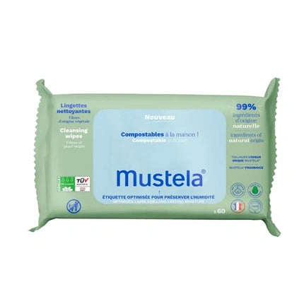Mustela Mustela Cleansing Wipes With Avocado 60 Units
