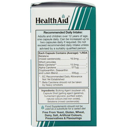HealthAid Beta-Carotene 30 Capsules