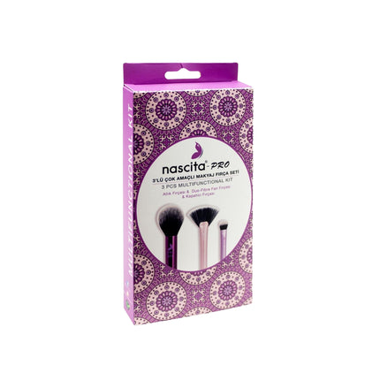 Nascita Multifunctional Makeup Brush Set X 3 Pieces Blush Fan Concealer