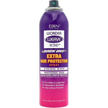 Ebin Wonder Weave Bond Quick Dry Extra Hair Protection Spray with Rose Water