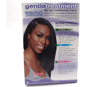 Gentle Treatment No-Lye Conditioning Cream Relaxer Twin Pack Super Hair Straightening System with Aloe Vera