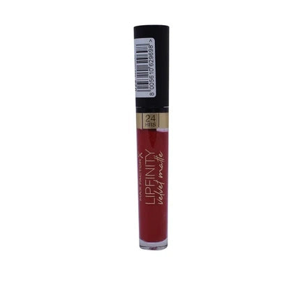 Max Factor Lipfinity Velvet Matte Liquid Lipstick 025 Red Luxury 4 Ml