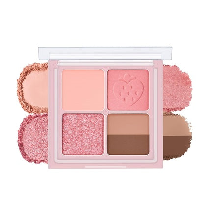 Peripera Ink Pocket Shadow Palette Eyeshadow Quads Creamy Formula Blendable