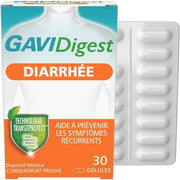 Gavidigest Diarrhea Relief 30 Capsules Gluten Free Lactose Free