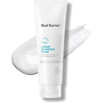Real Barrier Cream Cleansing Foam Gentle Sulfate-Free Amino Acid Moisturizing Face Cleansing Foam 4.05 Fl. Oz. 120ml