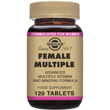 Solgar Female Multiple Multivitamin Mineral & Herbal Formula for Women 120 Tablets