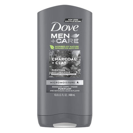 Dove Men & Care Charcoal & Clay Shower Gel Body And Face Wash