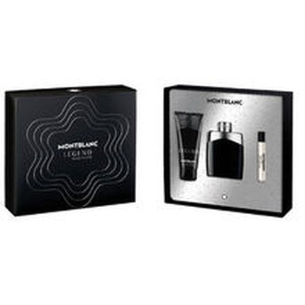 Montblanc Legend Gift Set Eau De Toilette Spray 100ml Shower Gel 100ml Miniature Edt 75ml