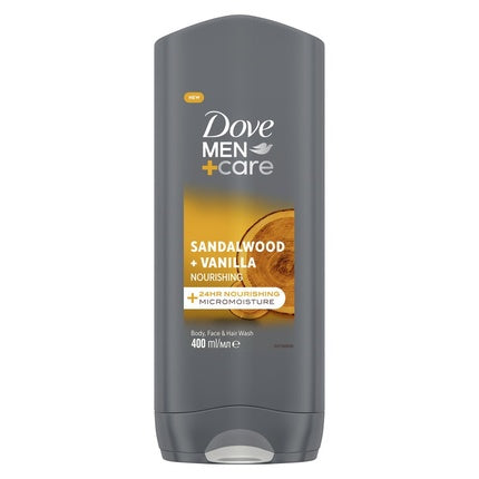 Dove Men + Care Shower Gel Sandalwood & Vanilla - Refreshing Body Wash For Men