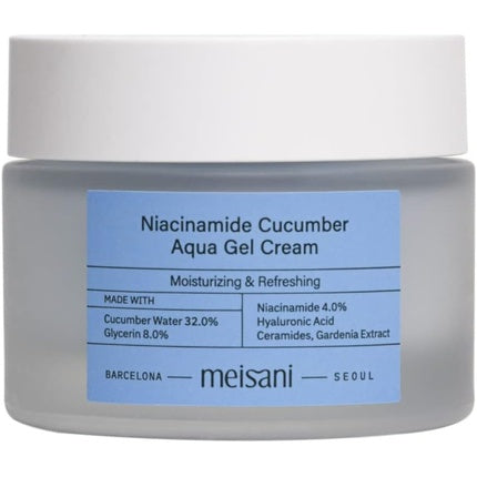 Meisani Niacinamide Cucumber Aqua Gel Cream Facial Moisturiser 15ml