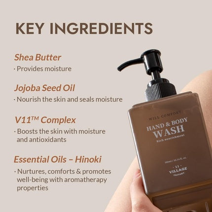 Village11factory Hand & Body Wash Will Comfort 300ml