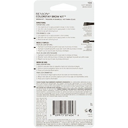 Revlon Colorstay Eyebrow Kit with Longwearing Brow Powder