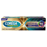 Corega Power Max Supreme All In 1 Denture Adhesive Cream Neutral Flavor 40g