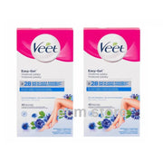 Veet Easy-Gel Sensitive Skin Body Legs Wax Bands 40 pcs
