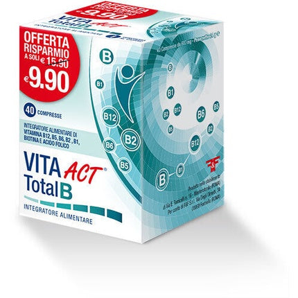 Act Vita Line Act Total B Dietary Supplement 40 Tablets