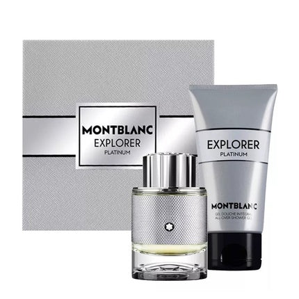 Mont Blanc Explorer Platinum Eau De Parfum Spray 60ml + Shower Gel 100ml