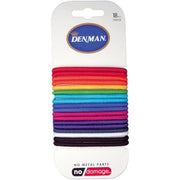 Denman 4mm Large No Damage Elastic E Bright Hairbands 18-Piece