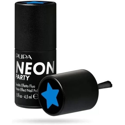 Pupa Neon Party Fluorescent Effect Nail Polish 100 Mykonos Blue