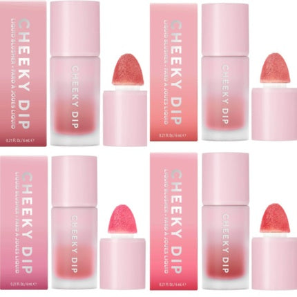 W7 Cheeky Dip Liquid Blusher Warm Cool Pink Peach Shades