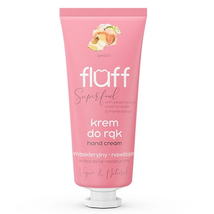 Fluff Super Food Hand Cream Antibacterial Peach 50ml