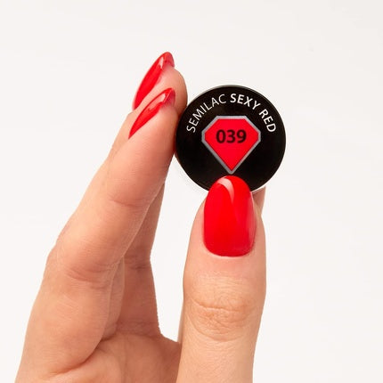 Semilac UV Nail Polish Sexy Red 039 7ml