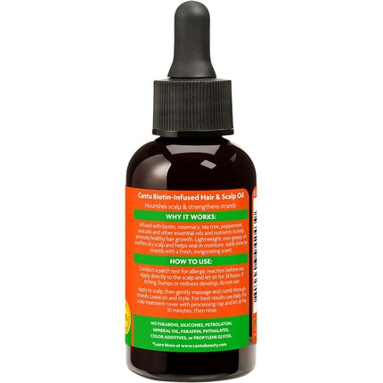 Cantu Strengthening Biotin-Infused Hair & Scalp Oil with Rosemary and Mint 59ml