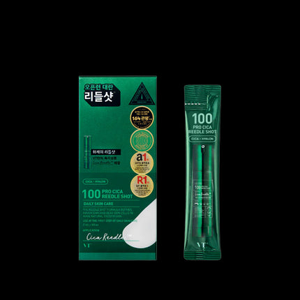 Vt Cosmetics 100 Pro Cica Reedle Shot 2ml X 10 Pieces