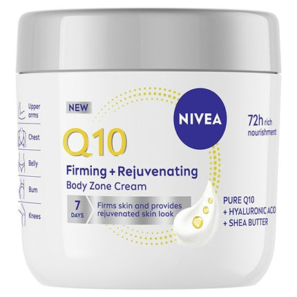 Nivea Firming And Rejuvenating Body Zone Cream Q10 400 Ml