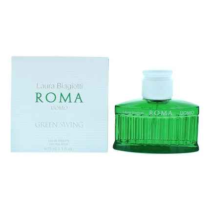 Laura Biagiotti Roma Uomo Green Swing Eau De Toilette 75ml Men Spray