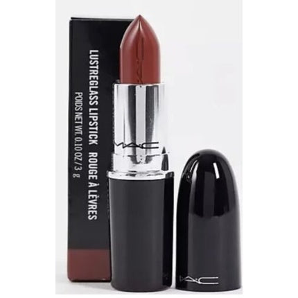 MAC Lustreglass Sheer Shine Lipstick 549 PDA Warm Coppery Red